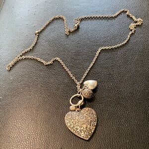 Elegant Silver Heart Pendant Necklace